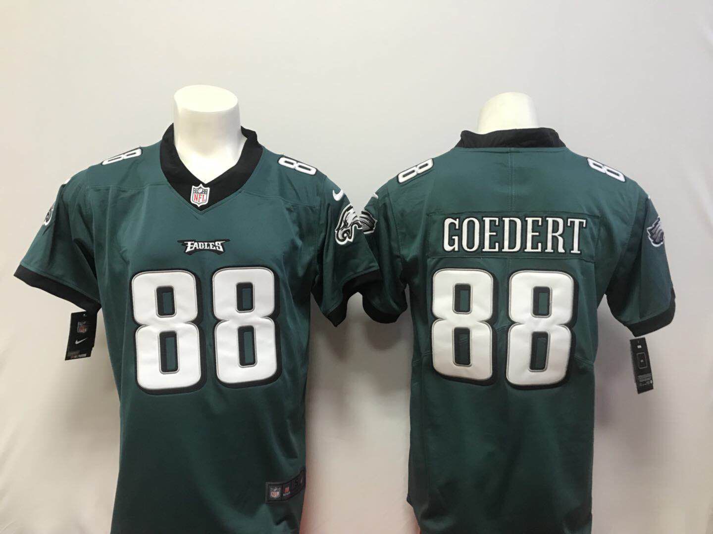 Men Philadelphia Eagles 88 Goedert Green Vapor Untouchable Player Nike Limited NFL Jerseys